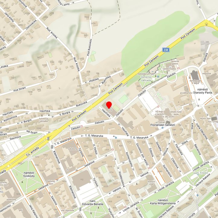 Mapa školy z Mapy.cz