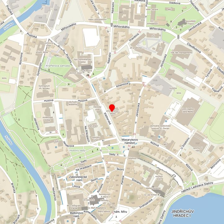 Mapa školy z Mapy.cz