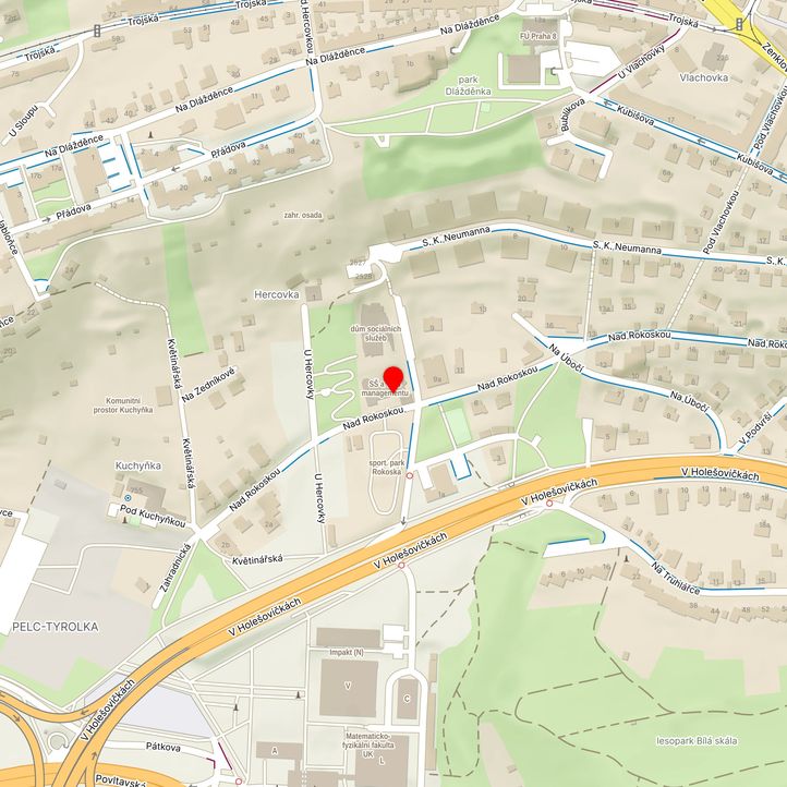 Mapa školy z Mapy.cz