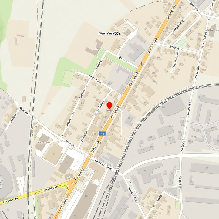 Mapa školy z Mapy.cz