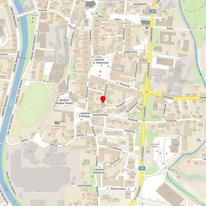 Mapa školy z Mapy.cz