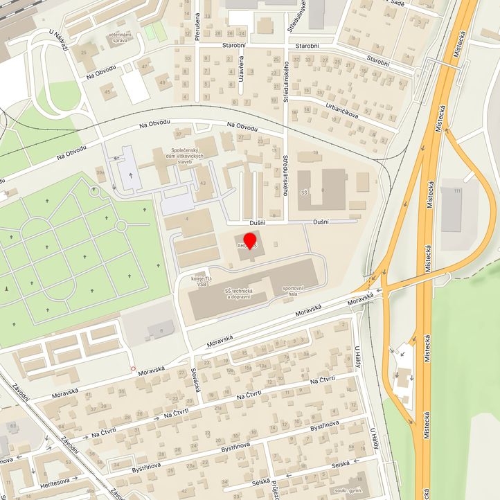 Mapa školy z Mapy.cz