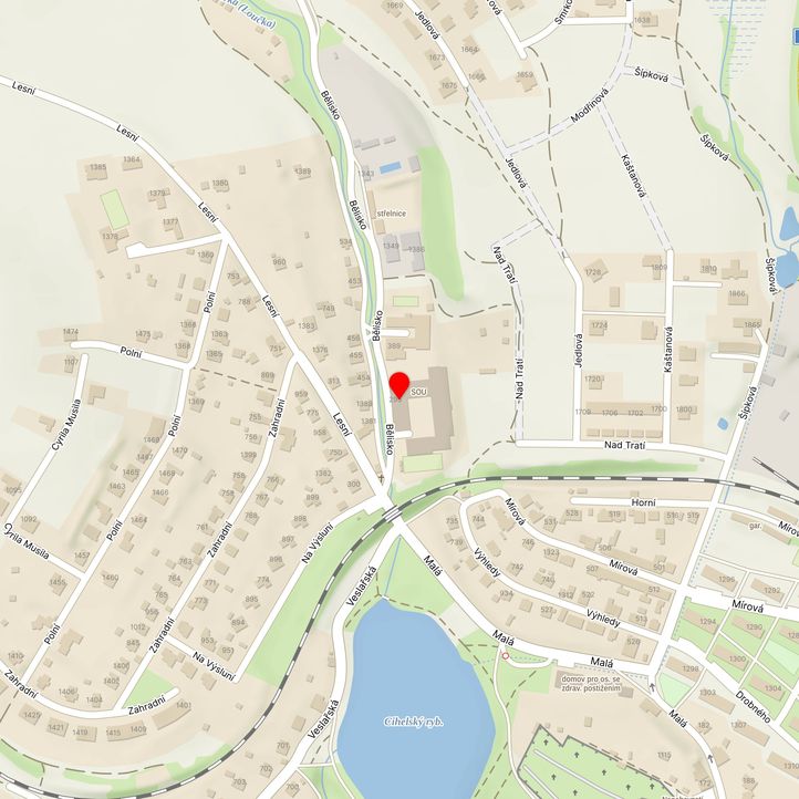 Mapa školy z Mapy.cz