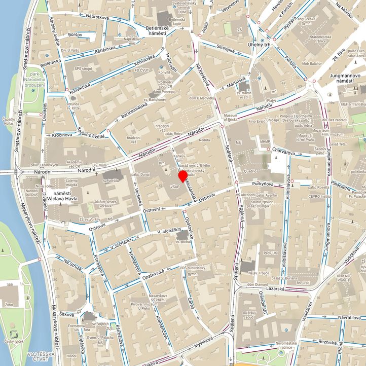 Mapa školy z Mapy.cz