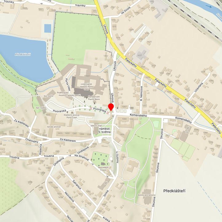 Mapa školy z Mapy.cz