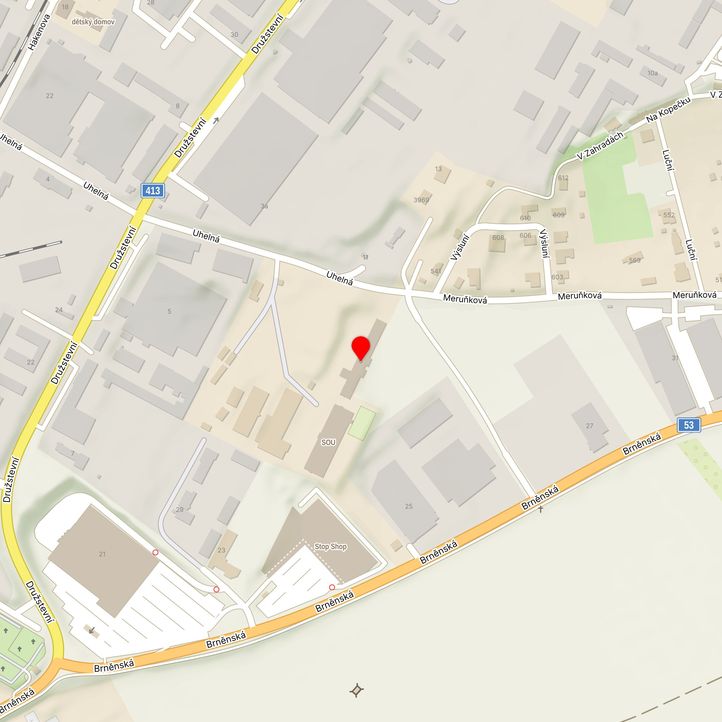 Mapa školy z Mapy.cz