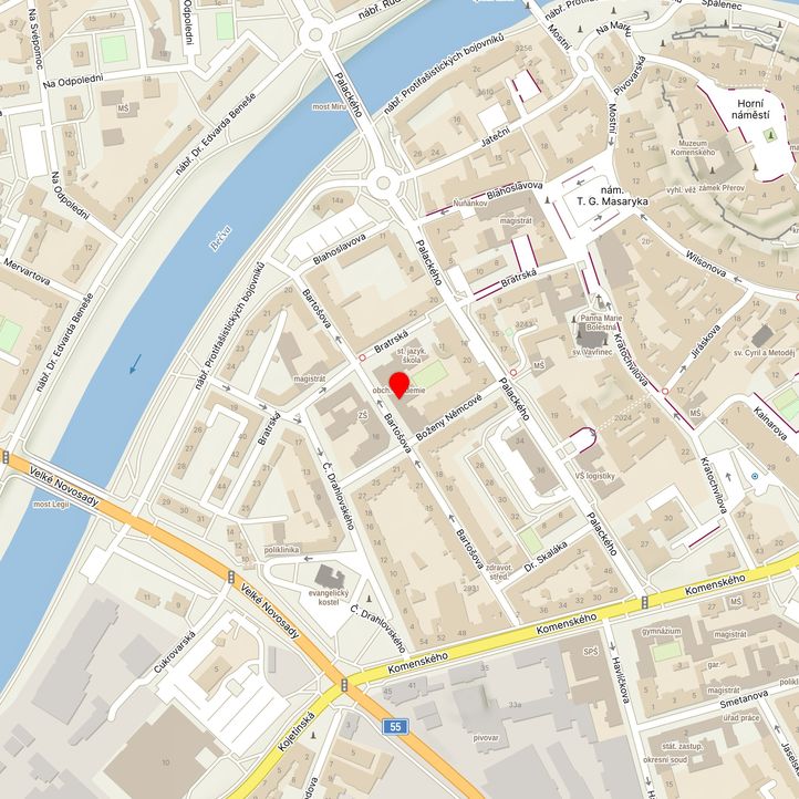 Mapa školy z Mapy.cz