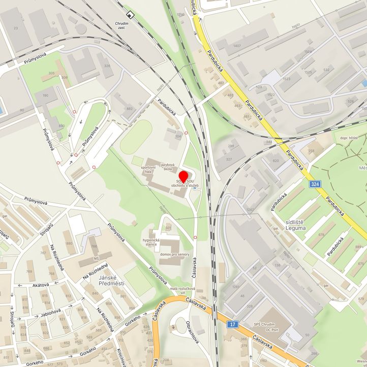 Mapa školy z Mapy.cz