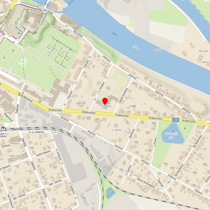 Mapa školy z Mapy.cz