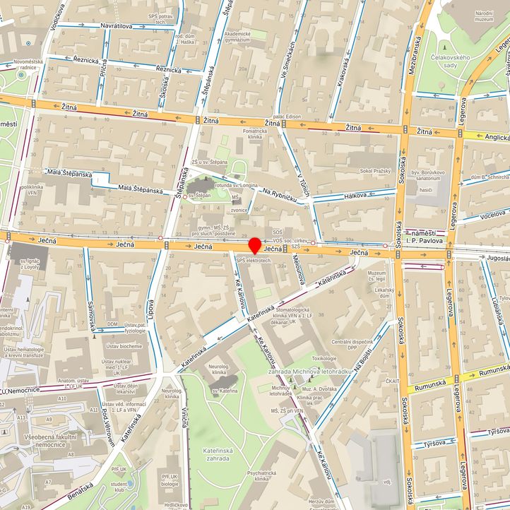 Mapa školy z Mapy.cz