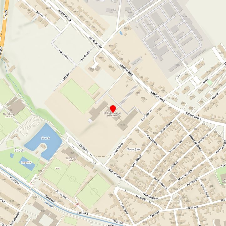 Mapa školy z Mapy.cz