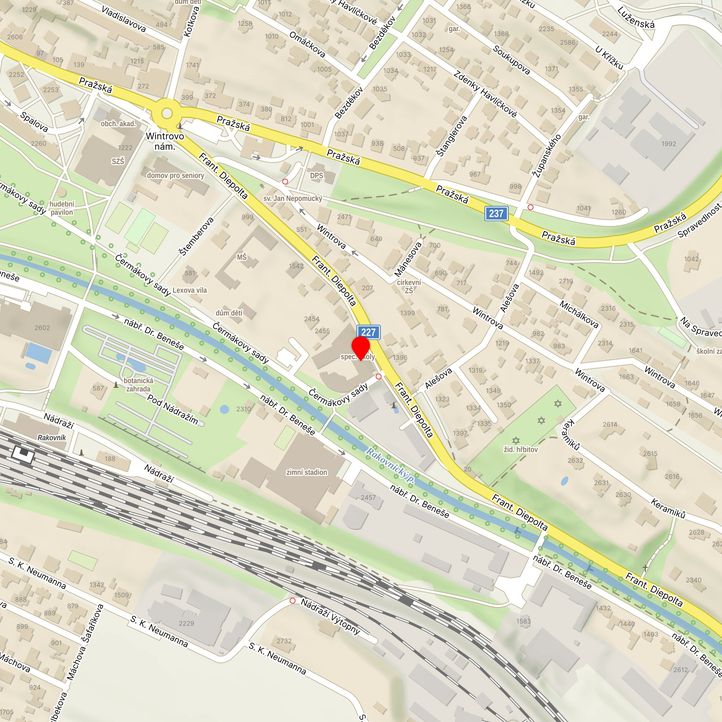 Mapa školy z Mapy.cz