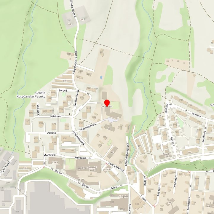 Mapa školy z Mapy.cz