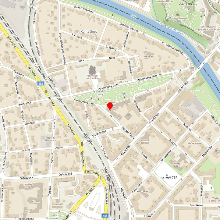 Mapa školy z Mapy.cz