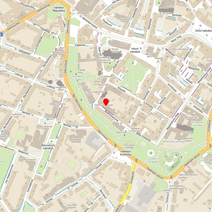 Mapa školy z Mapy.cz