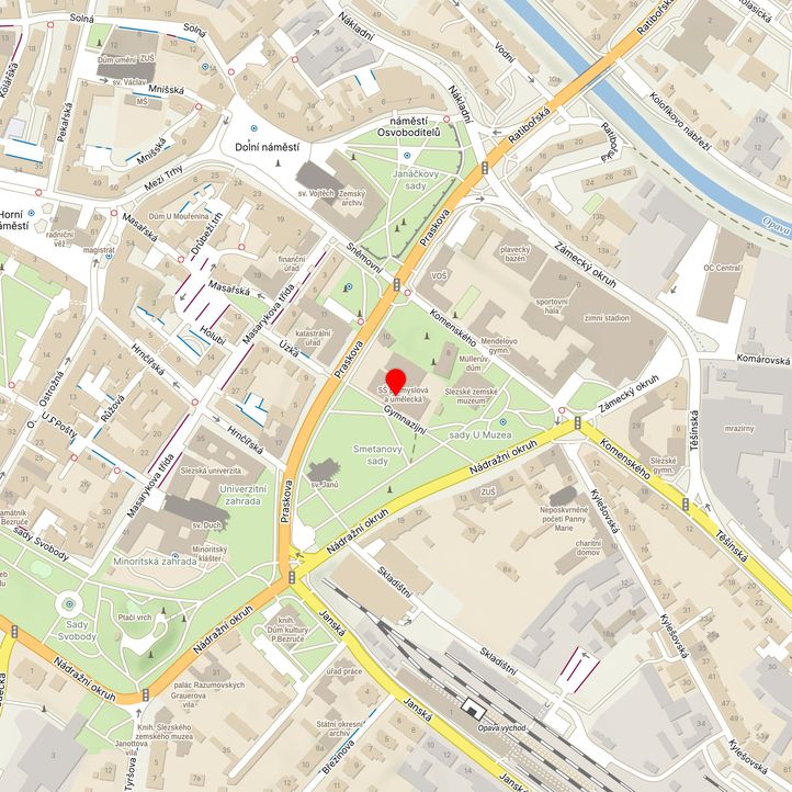 Mapa školy z Mapy.cz