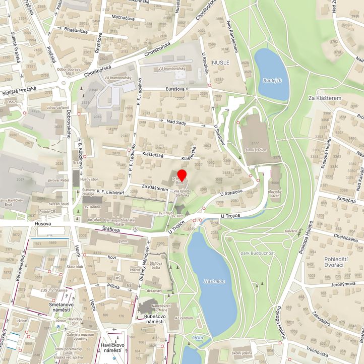 Mapa školy z Mapy.cz