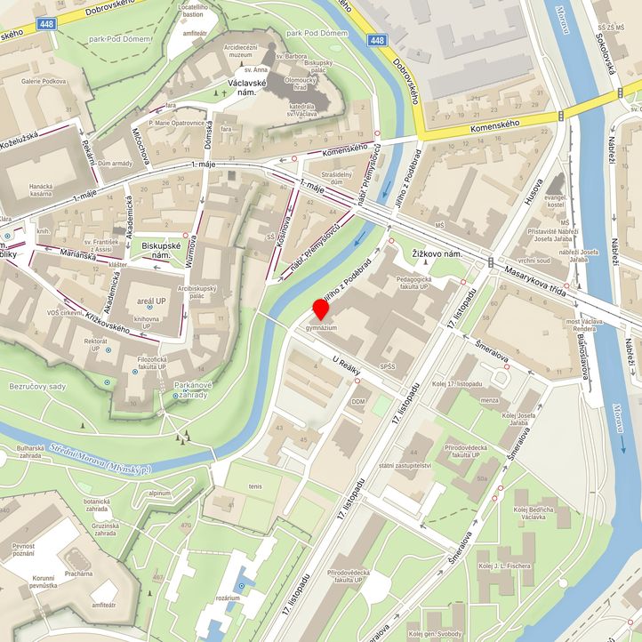 Mapa školy z Mapy.cz