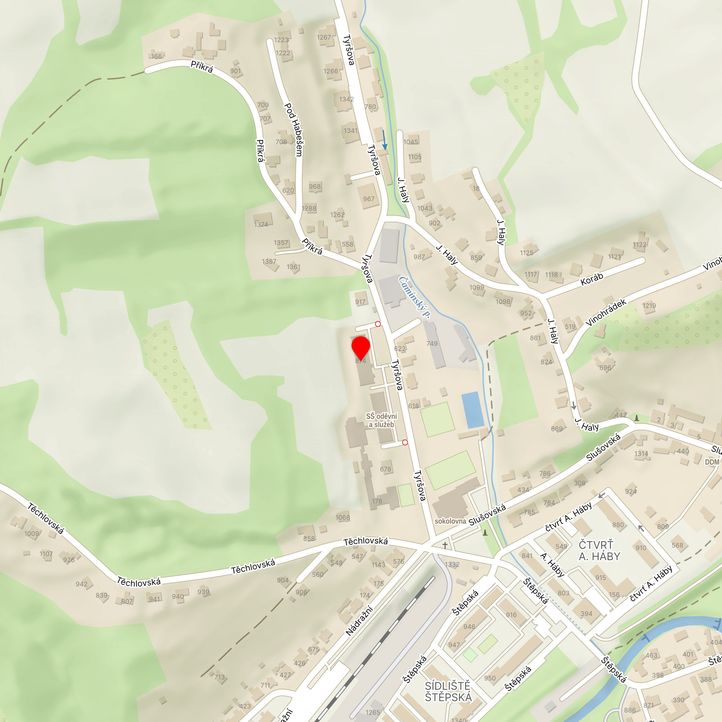 Mapa školy z Mapy.cz