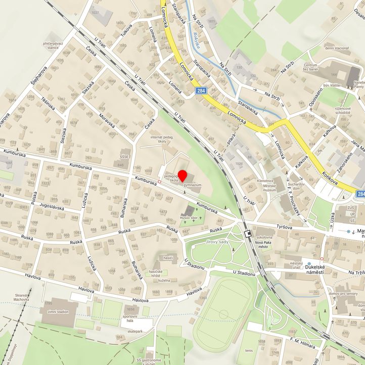 Mapa školy z Mapy.cz