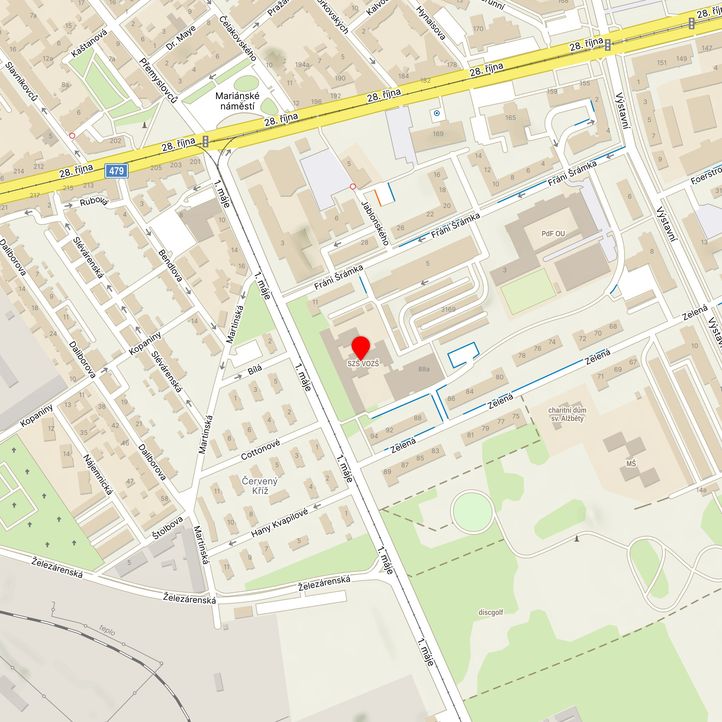 Mapa školy z Mapy.cz