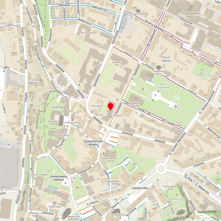 Mapa školy z Mapy.cz