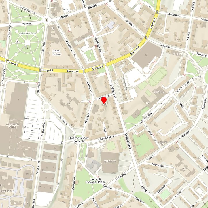 Mapa školy z Mapy.cz