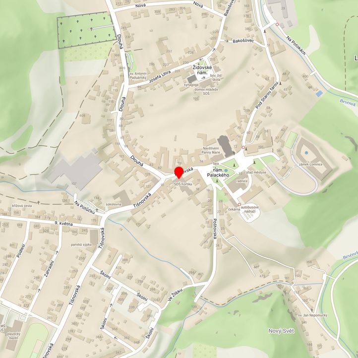 Mapa školy z Mapy.cz