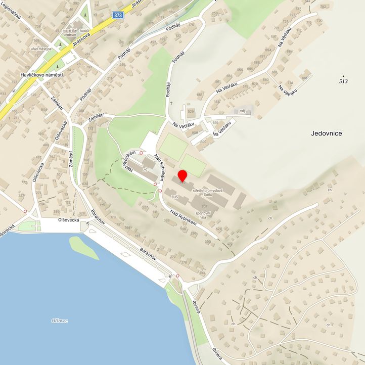 Mapa školy z Mapy.cz