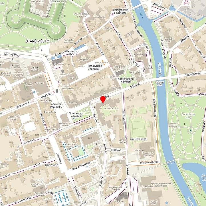 Mapa školy z Mapy.cz