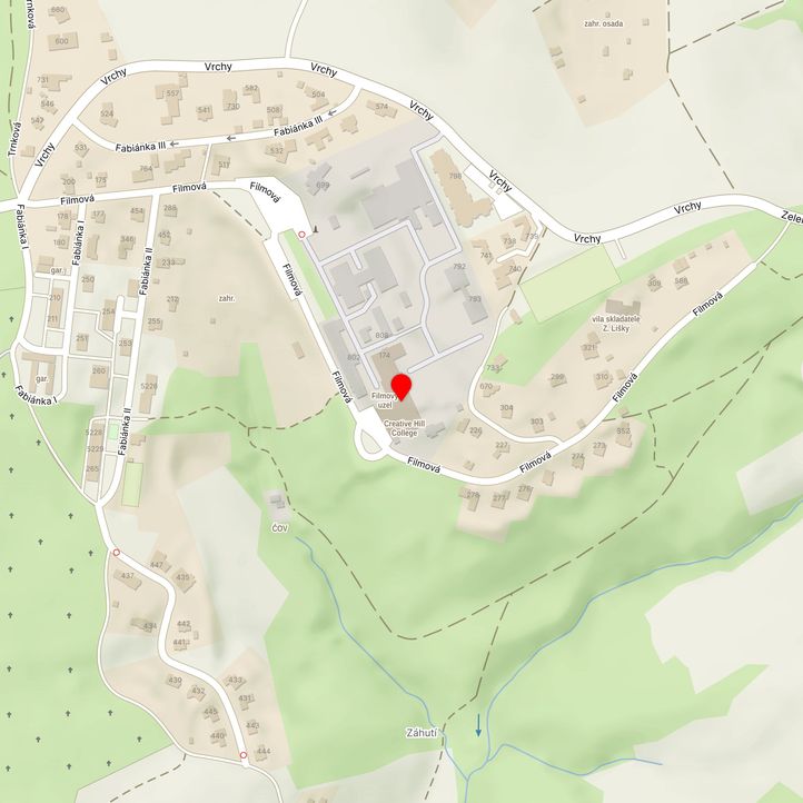 Mapa školy z Mapy.cz