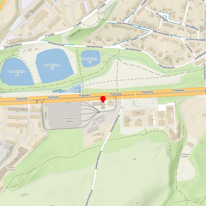 Mapa školy z Mapy.cz