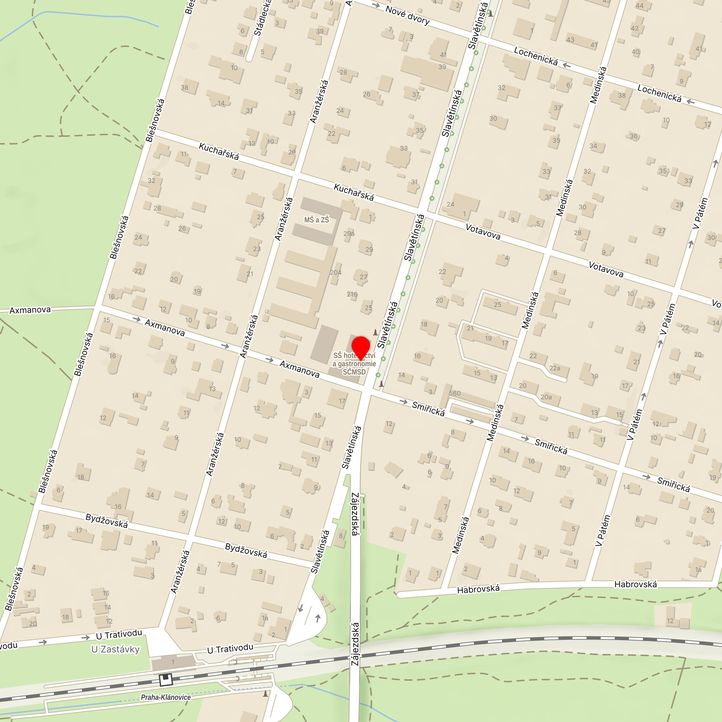 Mapa školy z Mapy.cz