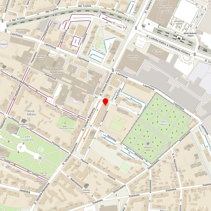 Mapa školy z Mapy.cz