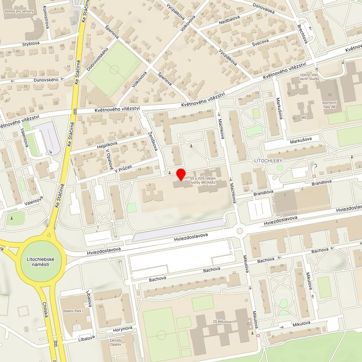 Mapa školy z Mapy.cz