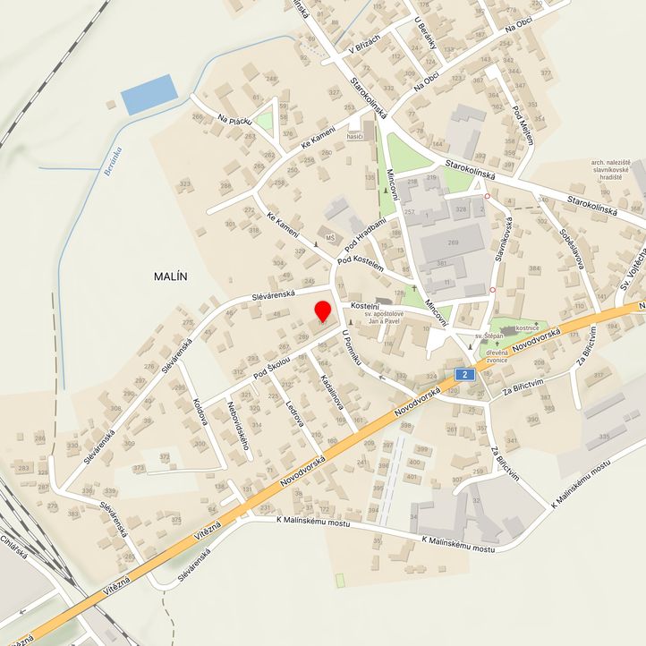 Mapa školy z Mapy.cz