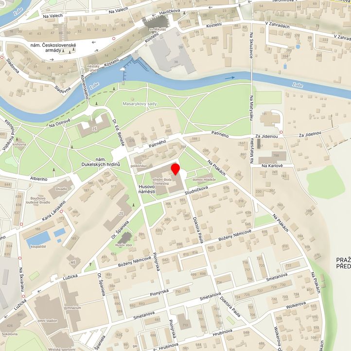 Mapa školy z Mapy.cz