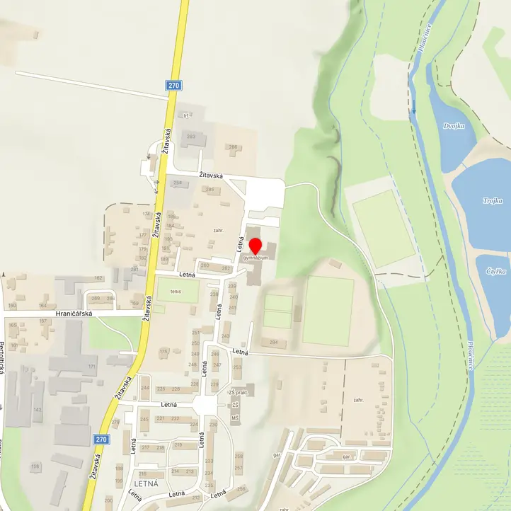 Mapa školy z Mapy.cz