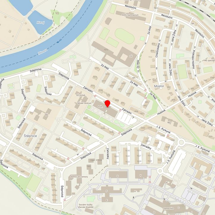 Mapa školy z Mapy.cz