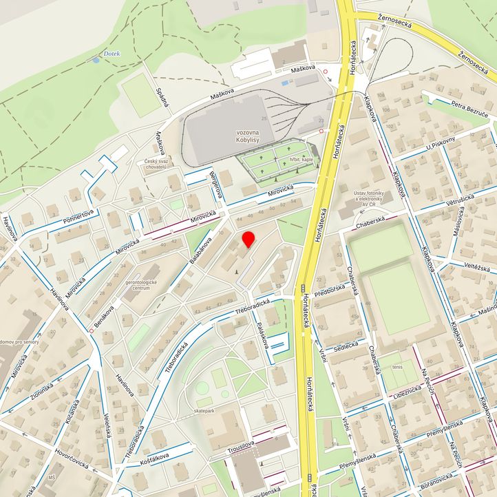 Mapa školy z Mapy.cz