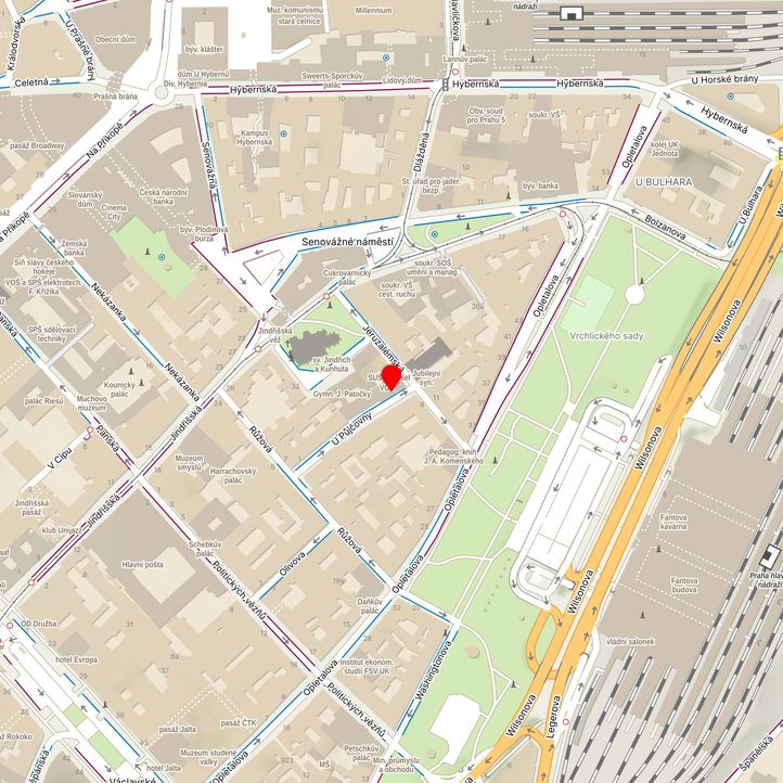 Mapa školy z Mapy.cz