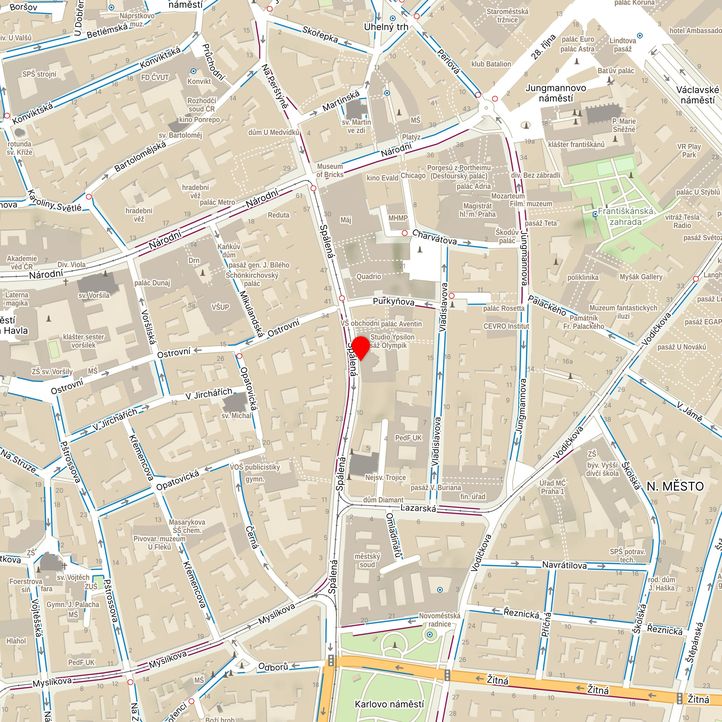 Mapa školy z Mapy.cz