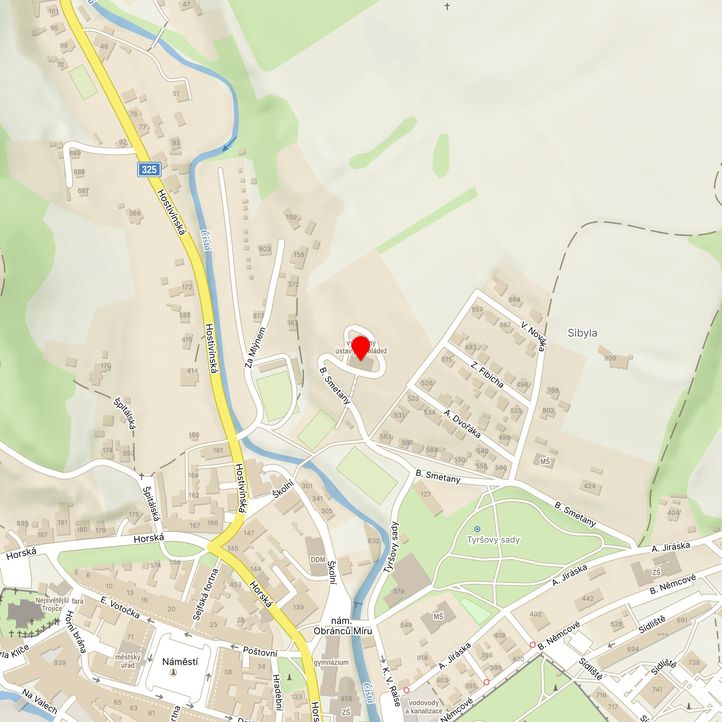 Mapa školy z Mapy.cz