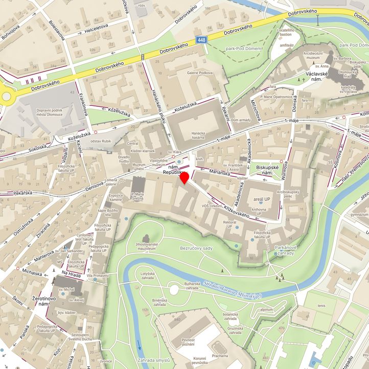 Mapa školy z Mapy.cz