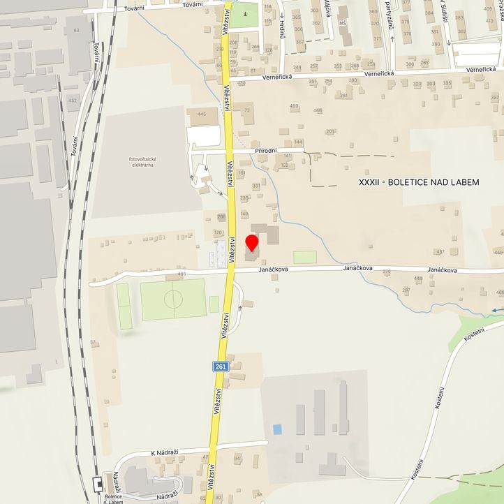 Mapa školy z Mapy.cz