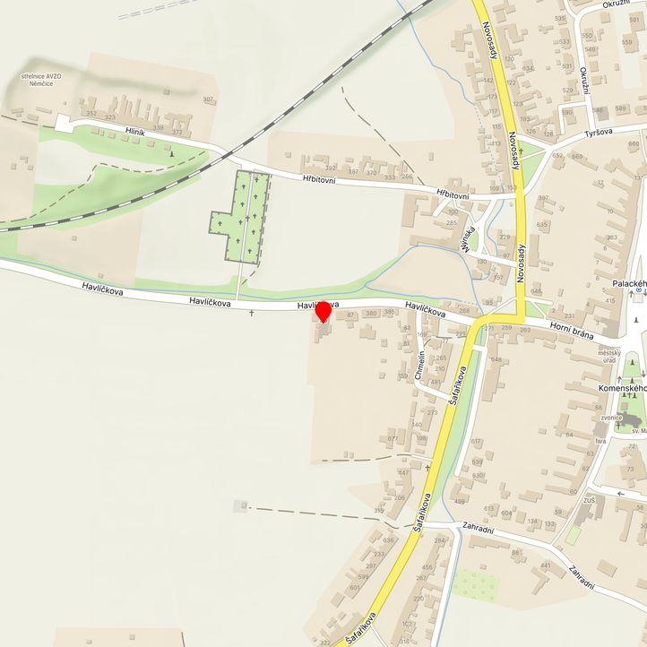 Mapa školy z Mapy.cz