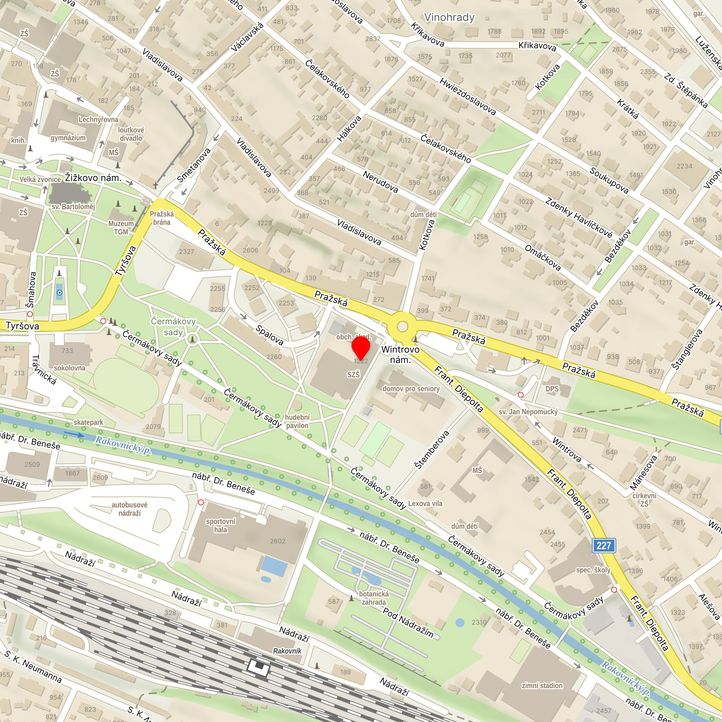 Mapa školy z Mapy.cz