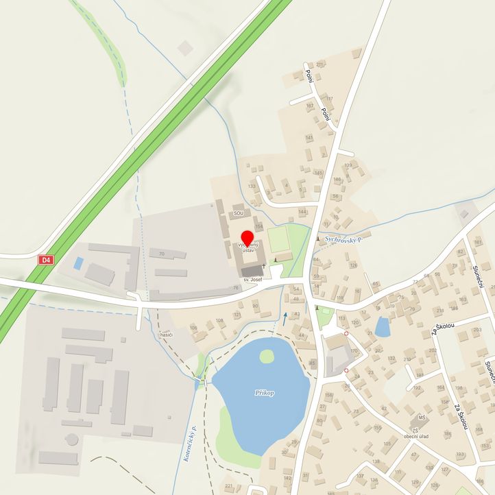 Mapa školy z Mapy.cz