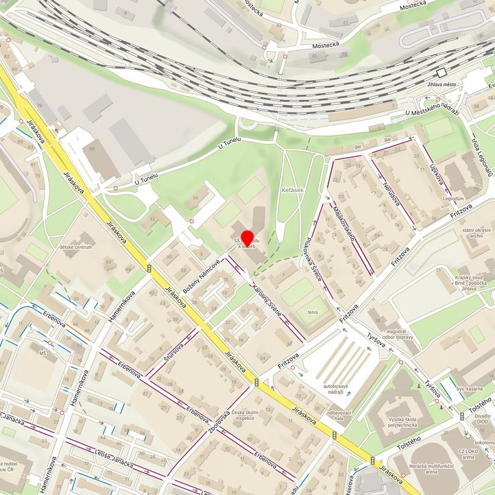 Mapa školy z Mapy.cz