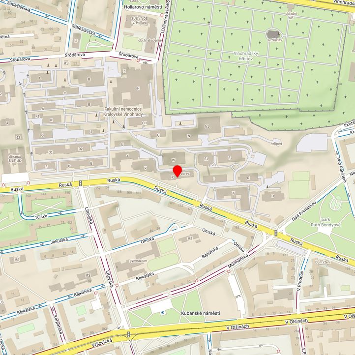 Mapa školy z Mapy.cz